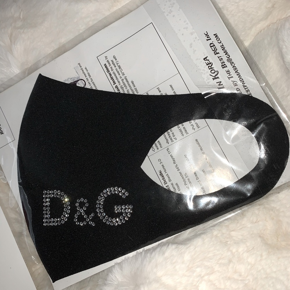 Dolce and gabbana rhinestone handmade mask